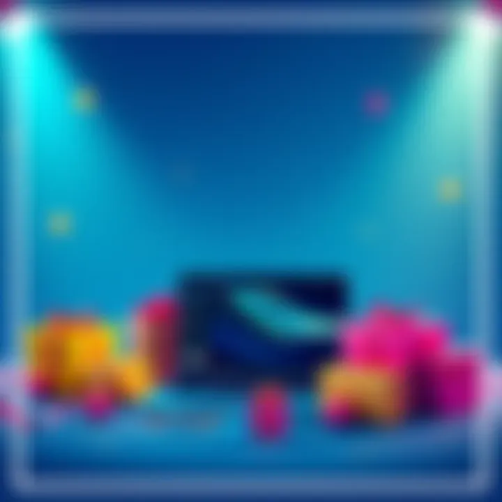 Image showing prizes for a lucky draw including USDT, laptop, and a gift box