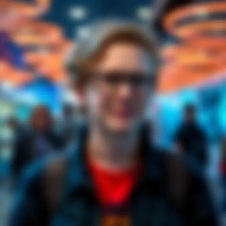Macaulay Culkin seen casually at the Nashville Science Center with a relaxed expression