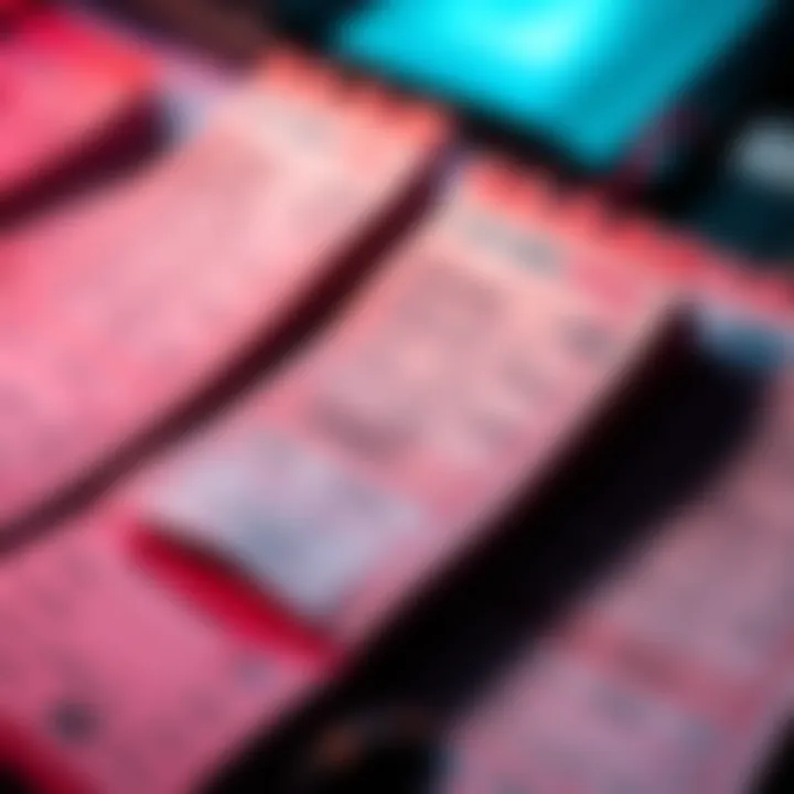 A close-up of betting slips showing large wagers on Nicolas Maduro's arrest, highlighting the excitement in the betting community.
