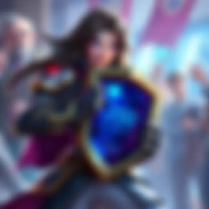 Mag's Bubble Health Change Mag holding her shield with a health bar showing 200 HP, fans discussing changes in the background