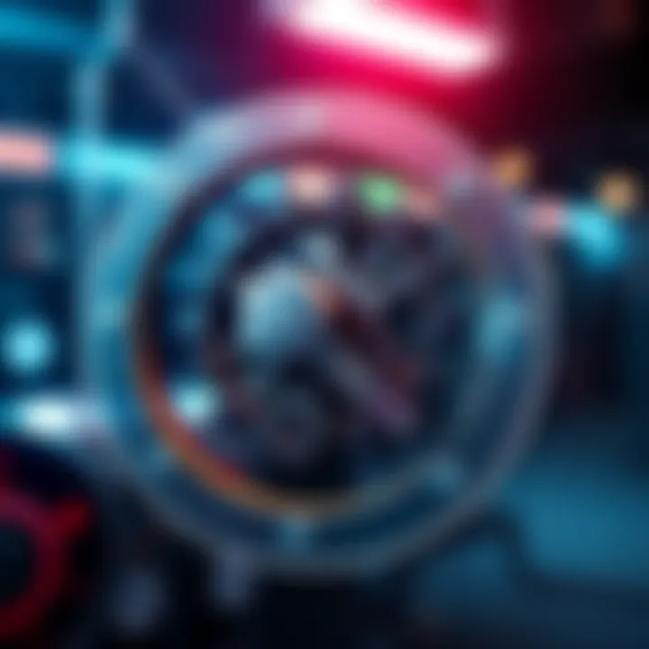 A graphic showing a maintenance break sign with gears and tools