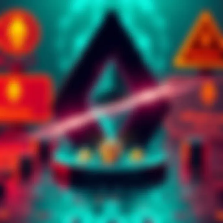 Visual representation of the Makina Ethereum DeFi platform highlighting a loss of $4 million due to a flash loan exploit, with Ethereum symbols and security warnings in the background.