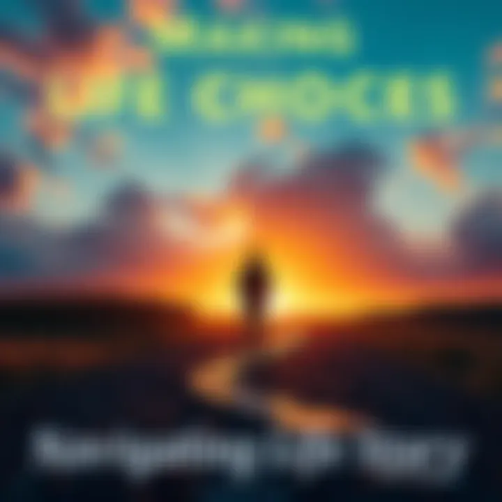 A person standing at a crossroads, pondering different paths ahead, symbolizing tough decision-making in life.