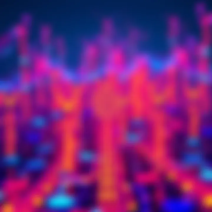 A visual representation showing multiple blockchains with arrows indicating liquidity flow between them.