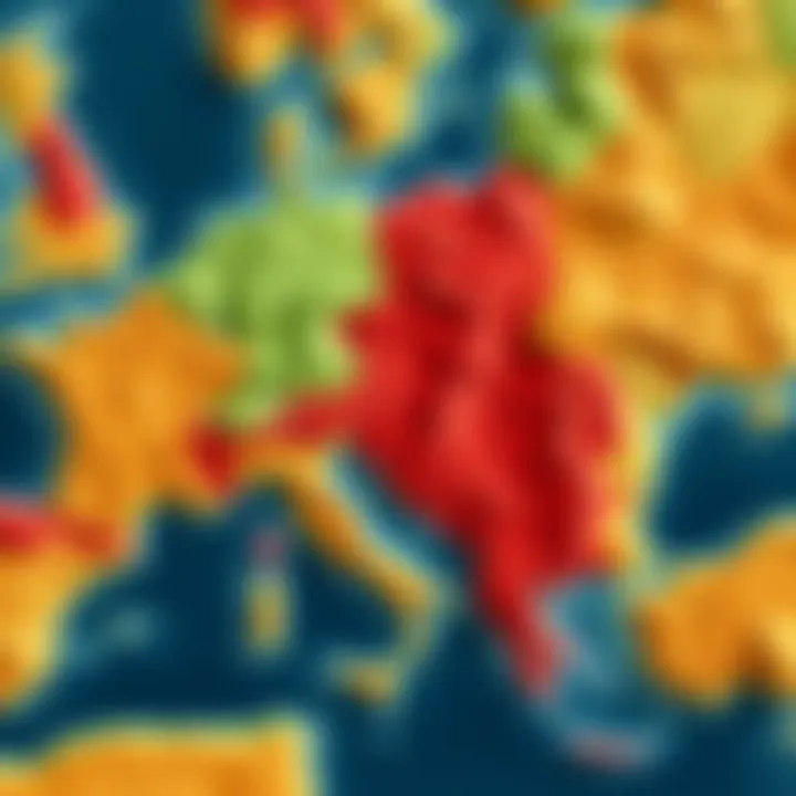 Map Comparison of Two Regions A visual representation comparing the geographical features of two distinct land areas, highlighting their unique characteristics.