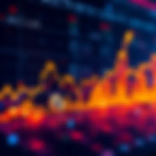 A chart showing cryptocurrency trends with an upward trend post AI bubble collapse, symbolizing potential bull run.