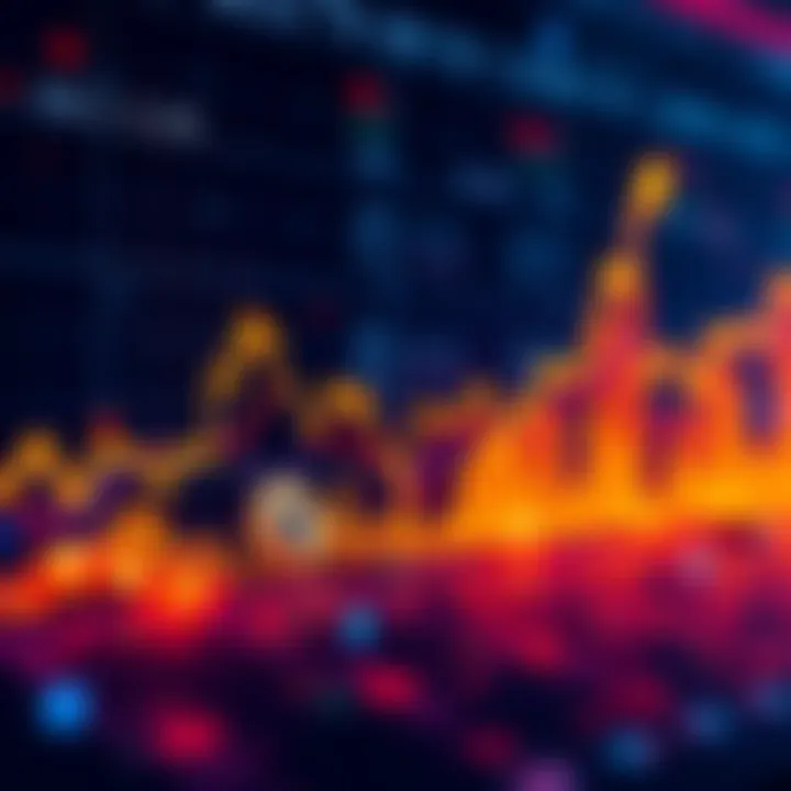 A chart showing cryptocurrency trends with an upward trend post AI bubble collapse, symbolizing potential bull run.