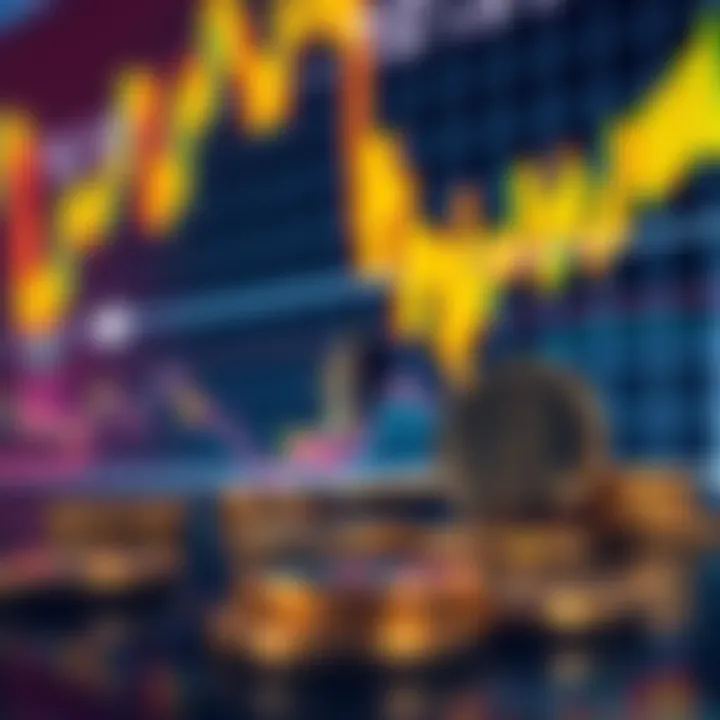 Market Drop and ETH Investment A stock market graph showing a downward trend with Ethereum logo and coins in the foreground, symbolizing investment opportunities during a market decline.