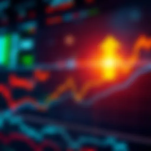 A chart showing higher lows in market trends with upward arrows indicating potential growth