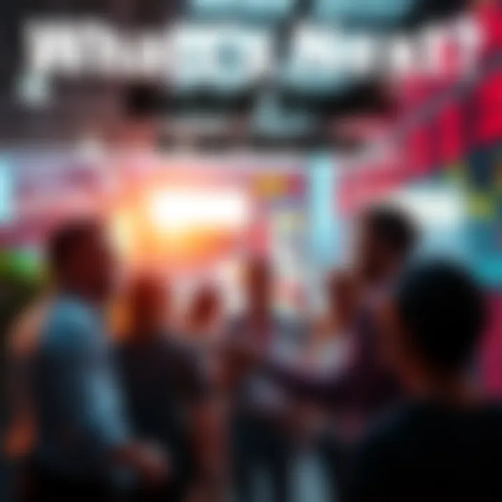 People analyzing market trends and discussing whether to hold or buy investments