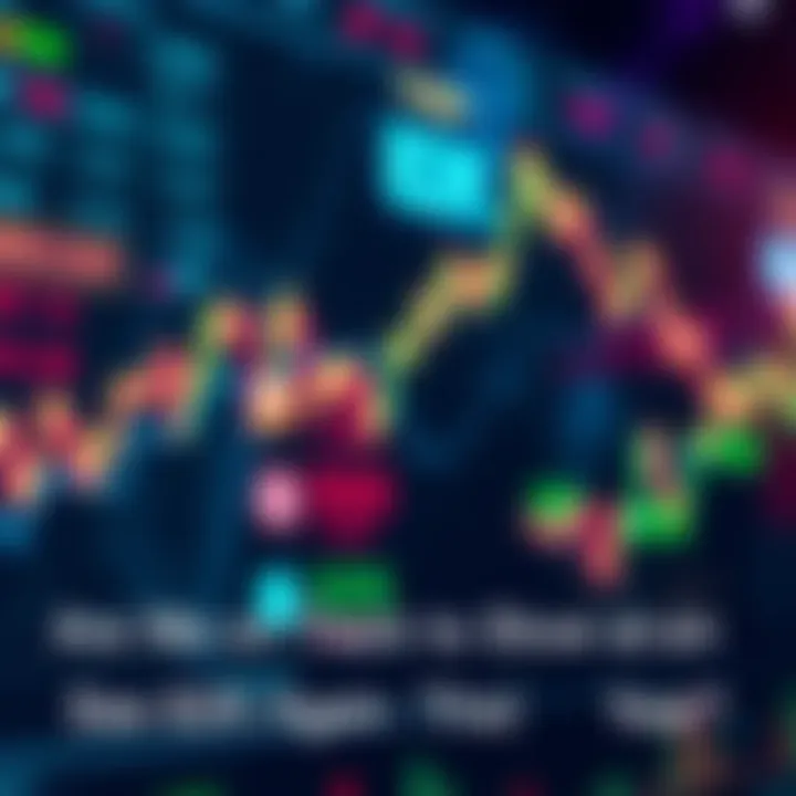 Stock market chart showing upward trends and experts discussing predictions