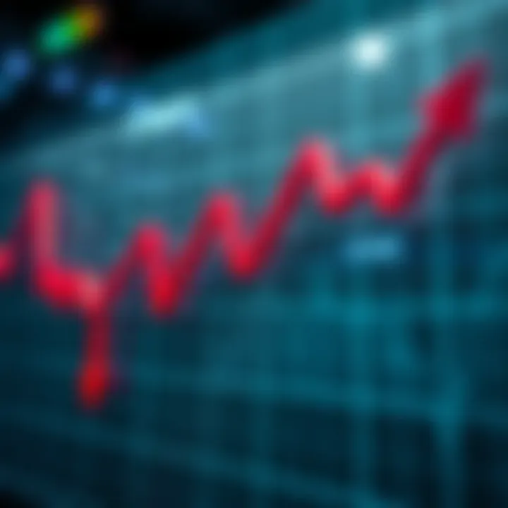 A downward trending market chart with arrows pointing downwards, indicating a significant drop in market prices due to liquidity issues or manipulation.