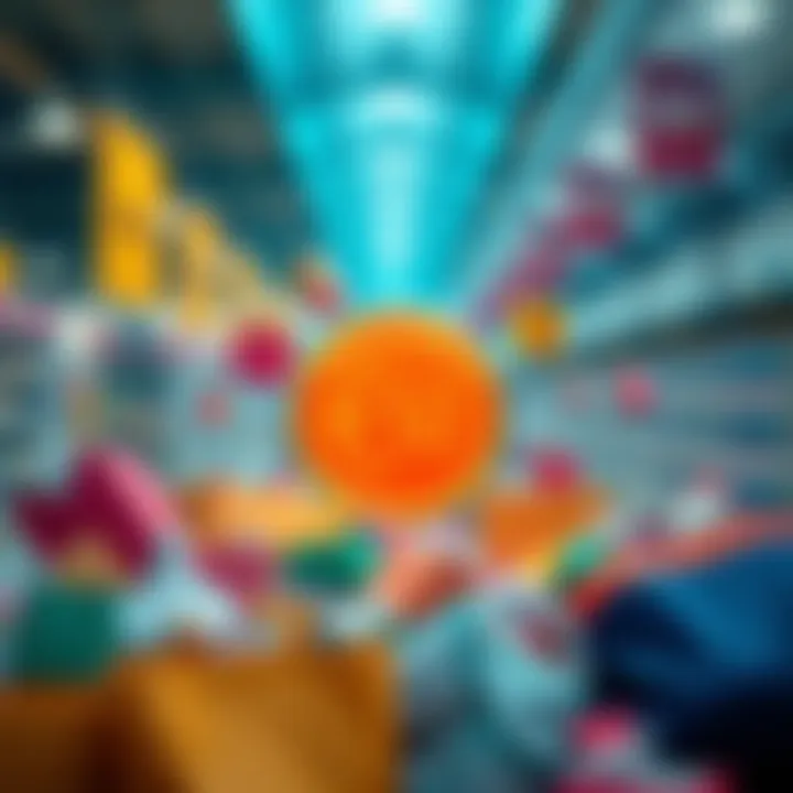 A graphic showing a €50 credit symbol with shopping items around it, representing the new market credit event and its effects on purchases.