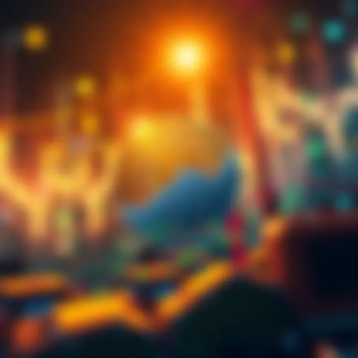 An illustration depicting the fluctuations in Bitcoin's value against a backdrop of economic factors and tariffs