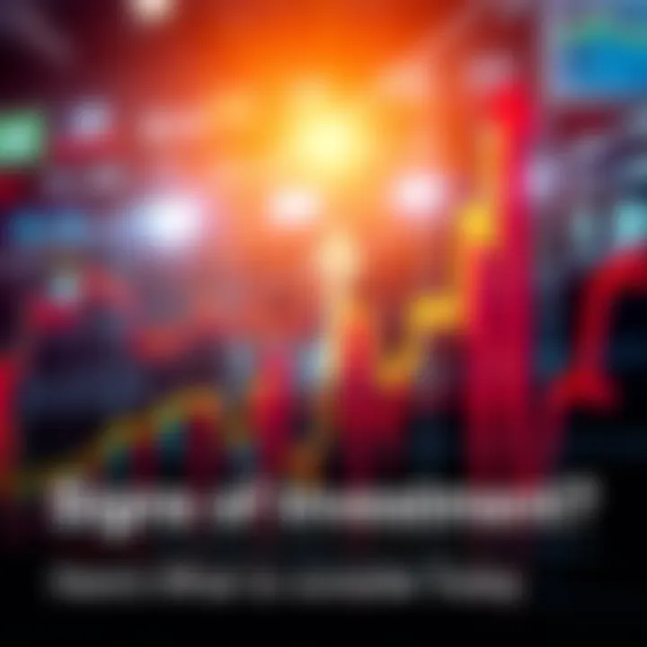 A graph showing upward trends in stock prices with arrows pointing up, symbolizing positive investment signals.