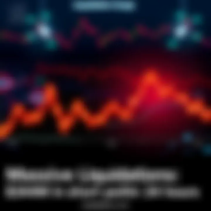 A graph depicting a sharp decline in short positions, highlighting the $344 million liquidated in 24 hours