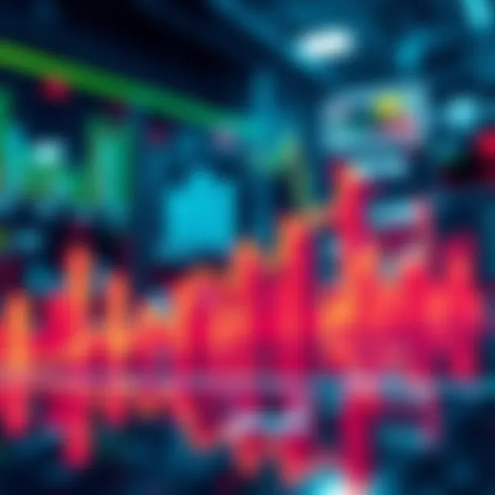 Market Recovery Analysis A graph showing upward trend lines, indicating a market recovery with investment symbols in the background.