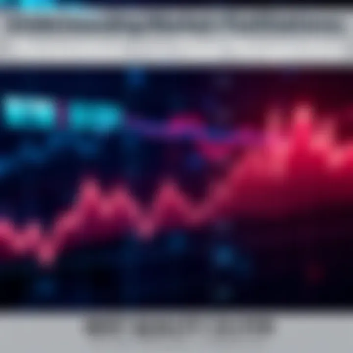A line graph displaying fluctuating market trends with upward and downward movements, indicating changes in financial markets.