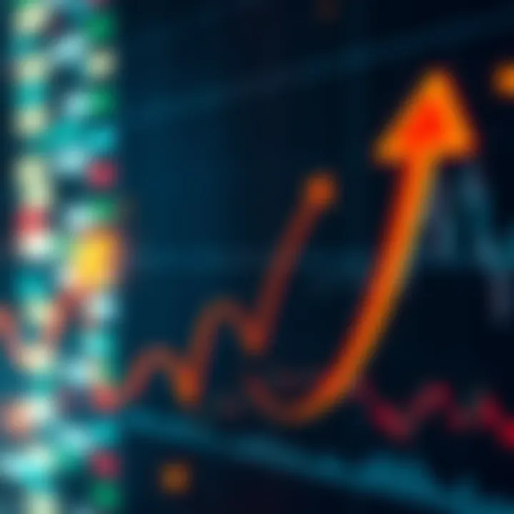 A graphic showing bullish and bearish market trends with upward and downward arrows