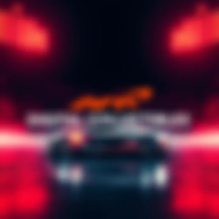 McLaren Racing's new digital collectibles program featuring sleek racing cars and vibrant digital art