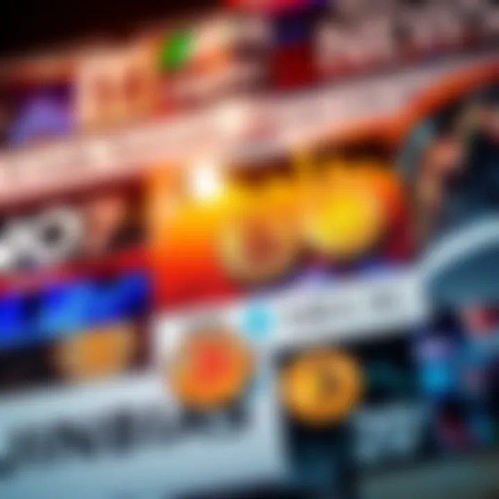 A collage showing financial news headlines alongside Bitcoin symbols, depicting a positive attitude towards cryptocurrency from mainstream media and banks.