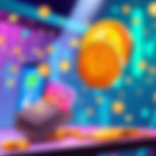 An illustration showing digital payments being made through social media apps like WhatsApp, Instagram, and Facebook using stablecoins.