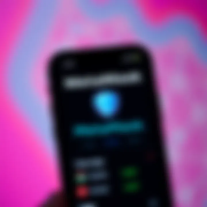 Close-up of a smartphone displaying the MetaMask wallet app with hidden token balances