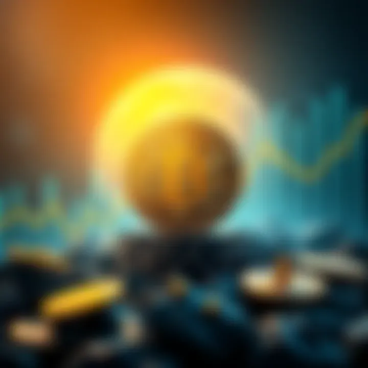 Visual representation of Metaplanet's Bitcoin treasury, showing 43,000 BTC with a growing trend graph in the background.