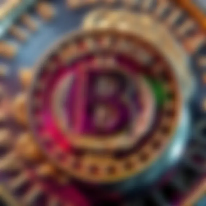Mexican 8 Escudos Coin A close-up view of a shiny Mexican 8 Escudos coin displaying detailed engravings and vibrant colors.