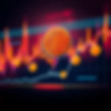 Michael Saylor's investment in Bitcoin illustrated with a graph showing a rising trend and Bitcoin symbols