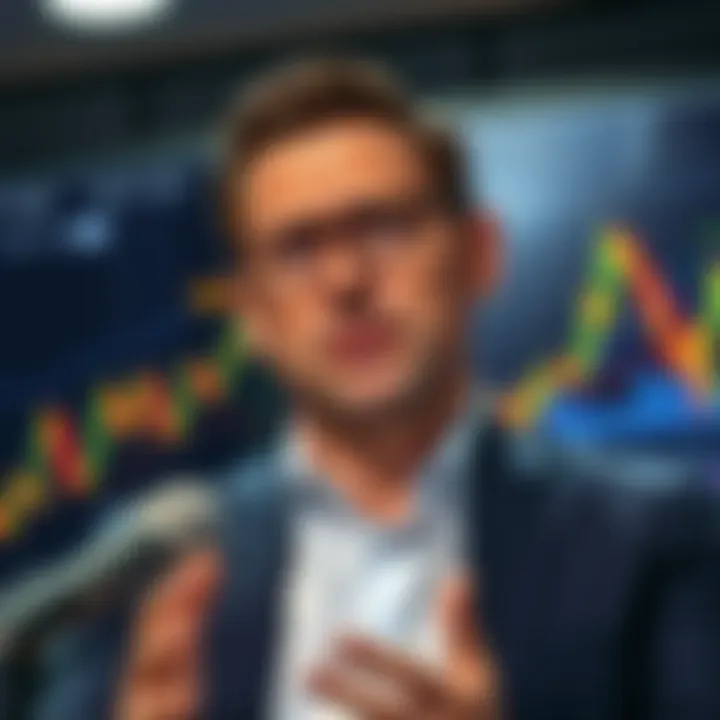 Michael Saylor Selling Bitcoin Michael Saylor looks concerned while discussing his recent Bitcoin sale, with a graph showing Bitcoin's price in the background.