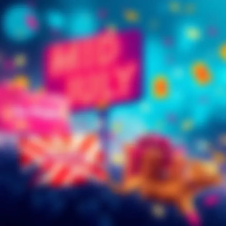 Mid-July Giveaway Promotion A colorful graphic promoting a giveaway with prizes and a rewards pool, encouraging people to tag friends and participate.
