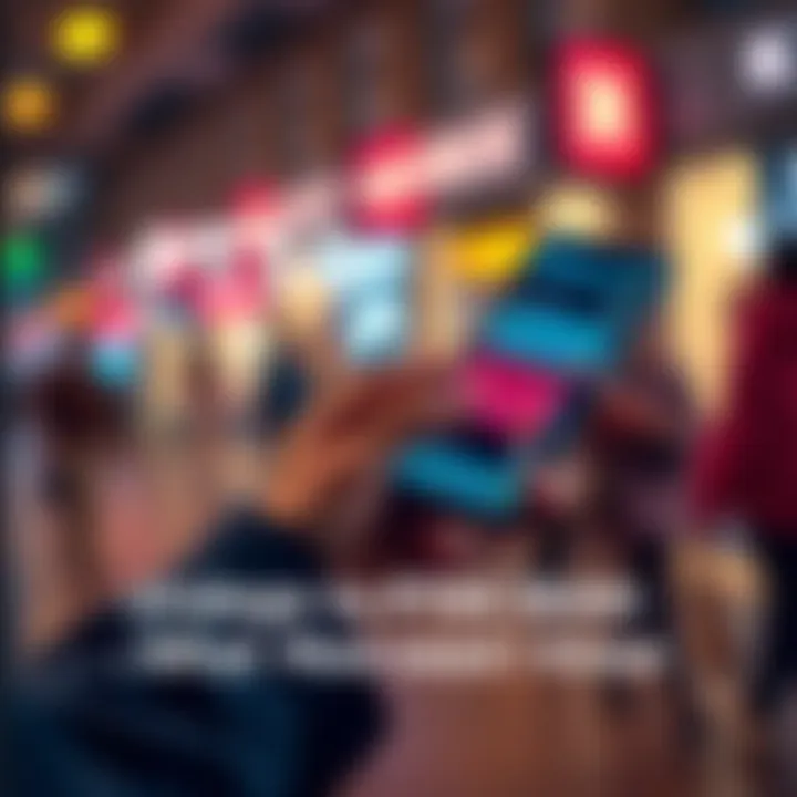 Visual of a person using a smartphone to manage bank accounts, highlighting the transition from LT23 to PT50 IBANs.