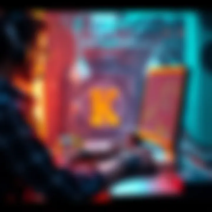 A person working on a computer with mining software, emphasizing the process of mining Kaspa cryptocurrency.