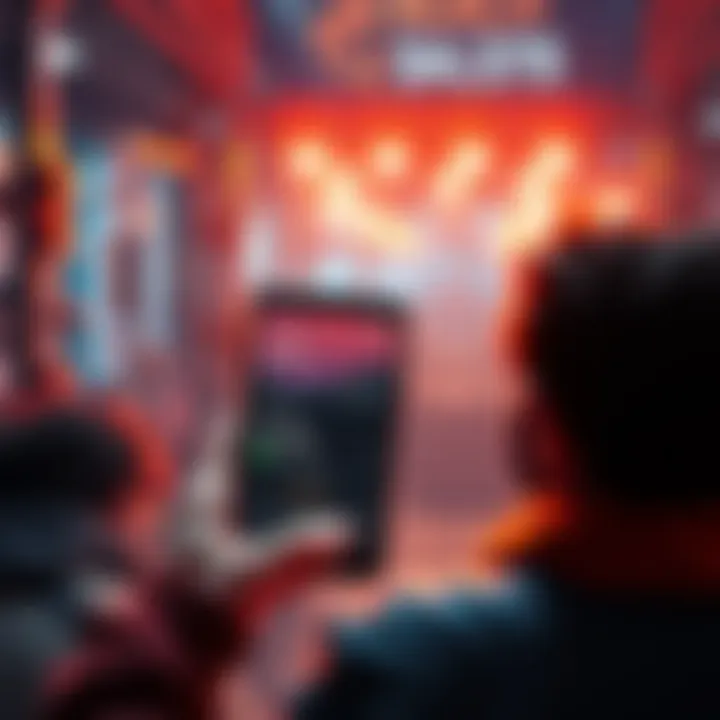 A smartphone screen showing conflicting mining data and participant numbers in an app, with a concerned user looking on.