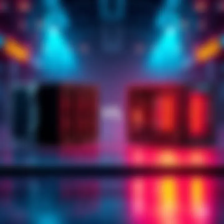 A visual representation showing 10 mining devices on one side and a single powerful mining device on the other, illustrating parallel versus sequential mining strategies.