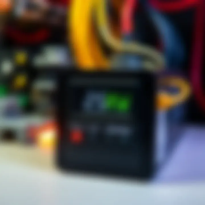 A mining operation's equipment displaying a power meter reading, highlighting a significant power consumption issue.