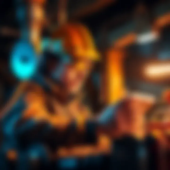 A person examining mining equipment while studying Kaspa profitability in Poland