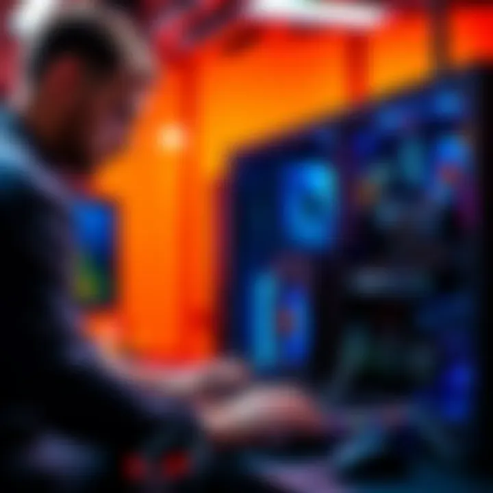 A person setting up Monero mining on a computer with an Intel i7-1165G7 processor.