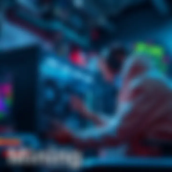 Person setting up cryptocurrency mining on a TVBOX Aquário STV-2000 device