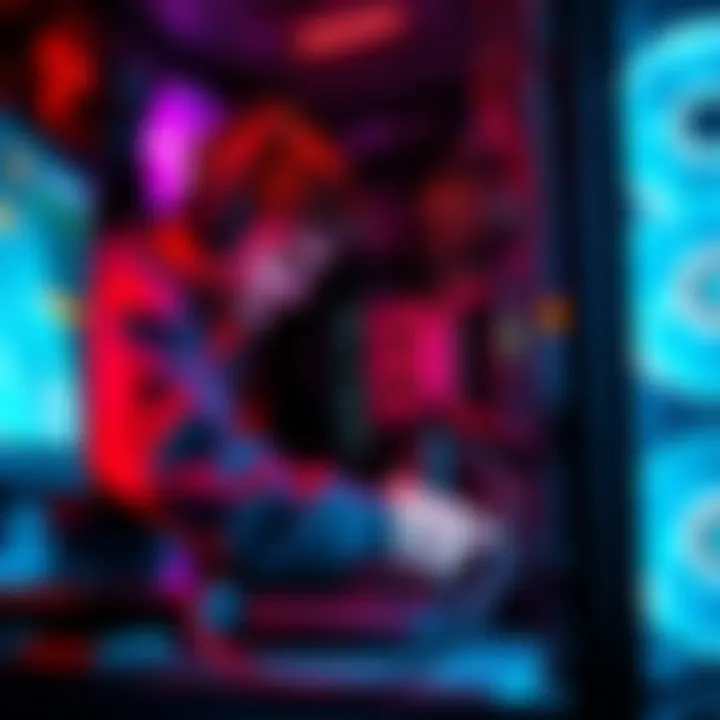 A technician adjusts settings on a computer in a mining rig to fix freezing issues.