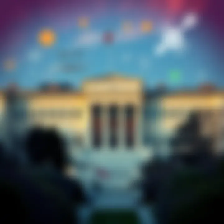 A view of MIT's campus featuring symbols related to cryptography, representing the institute's historical influence and connections to recent Epstein files.