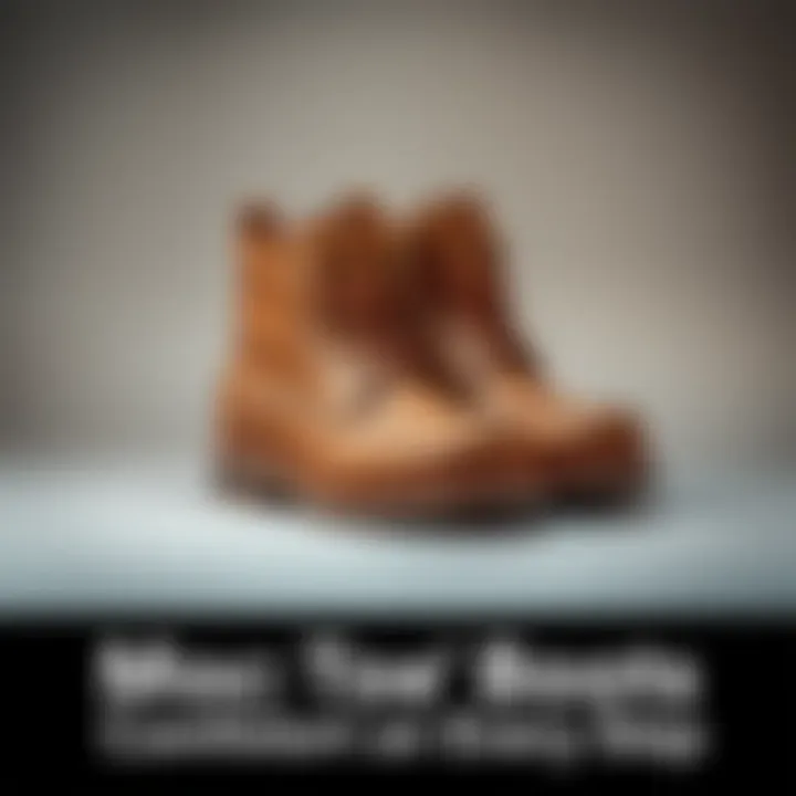 Moc Toe Aldert's Tan Boots A pair of lightweight tan boots with a smooth finish, designed for comfort and style, placed on a neutral background.