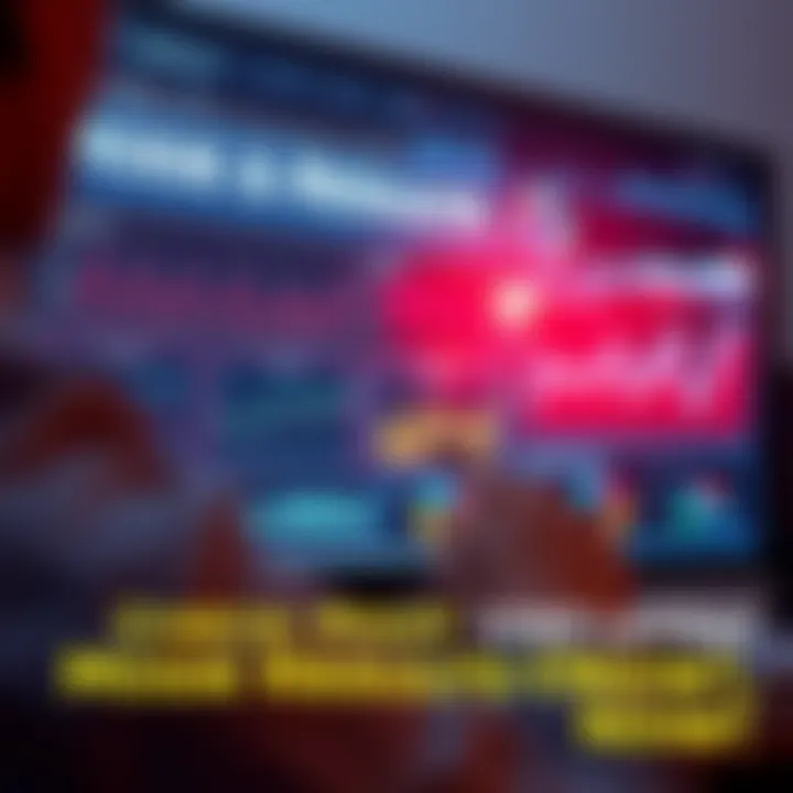 A person viewing and discussing mode results on a digital screen with charts and graphs.