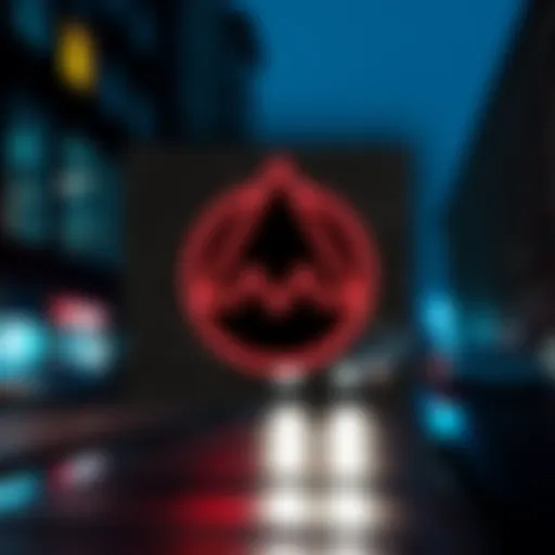 The Monero logo displayed on a wall in Poland, symbolizing its growing presence in the cryptocurrency market.