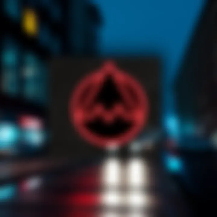 The Monero logo displayed on a wall in Poland, symbolizing its growing presence in the cryptocurrency market.
