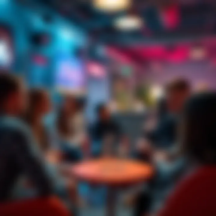 Group of people discussing cryptocurrency in a relaxed environment, showcasing the welcoming and privacy-focused culture of Monero.