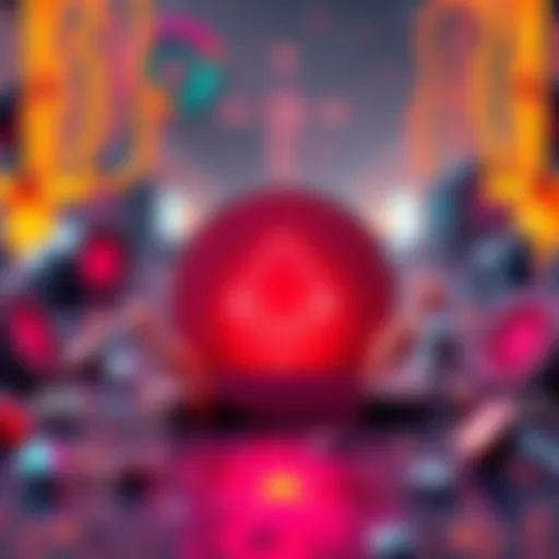 A visual representation of Monero's logo alongside symbols of privacy and decentralization, with a background showing digital mining and a strong community vibe.