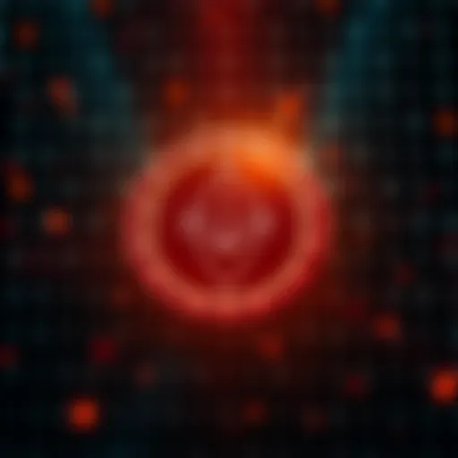A visual representation of Monero, featuring its logo and a background of digital currency symbols, signifying its use in online transactions.