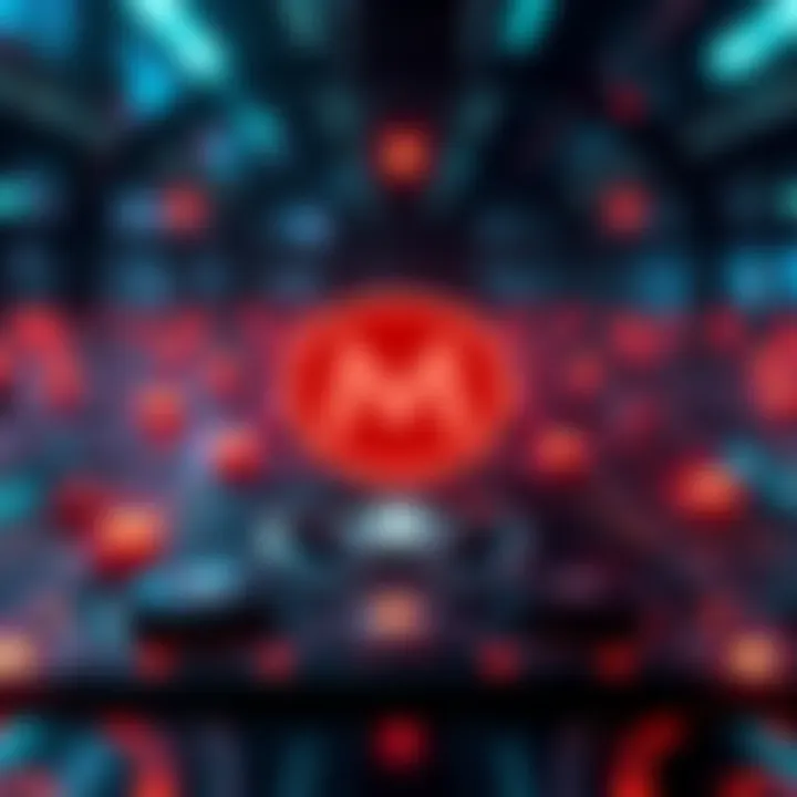 Graphic showing Monero's FCMP++ upgrade effects on transaction privacy with symbols representing anonymity and security features.